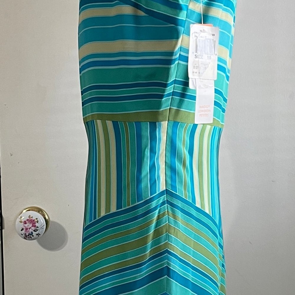 NWT Maggy London Petites Sleeveless Dress Size 10 - Perfect for Easter - Picture 3 of 4